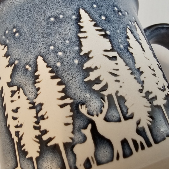 Global Design Forest Deer Holiday Coffee Mug Cup - Picture 6 of 15